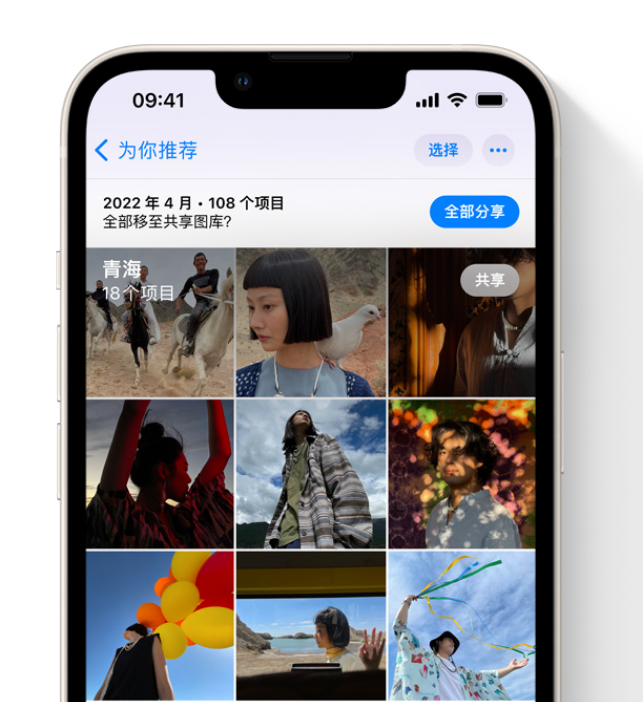 互助苹果维修网点分享在 iPhone 上使用共享图库 