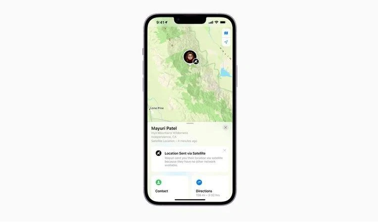 互助苹果14维修分享iPhone14系列中 FindMy功能通过卫星分享位置方法教程 